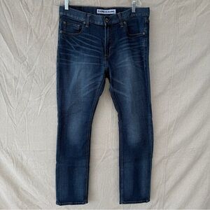 Express Men's Slim Fit Rocco Slim Leg Dark Wash Denim Jeans Size 34x32